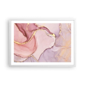 Plakat w białej ramie - Pieszczota barw - 70x50 cm