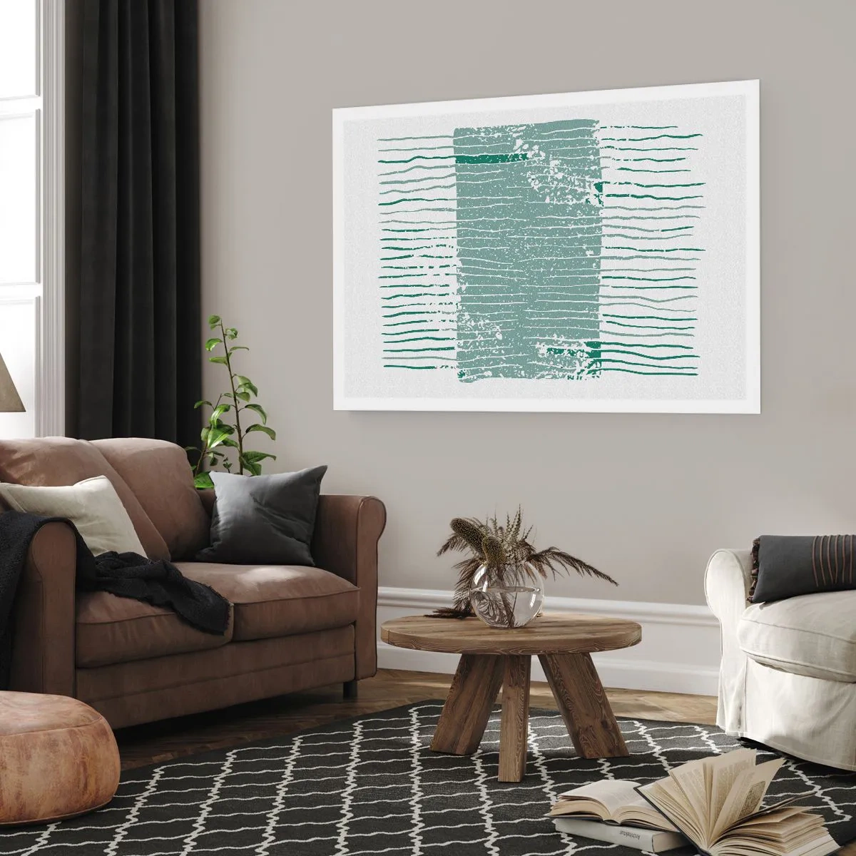 Plakat - Abstrakcja morska - 91x61 cm