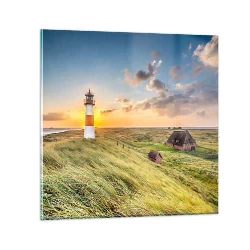 Obraz na szkle - Między falami - 50x50 cm