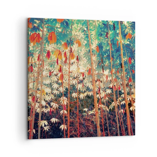 Obraz na płótnie - Tajemne życie liści - 50x50 cm