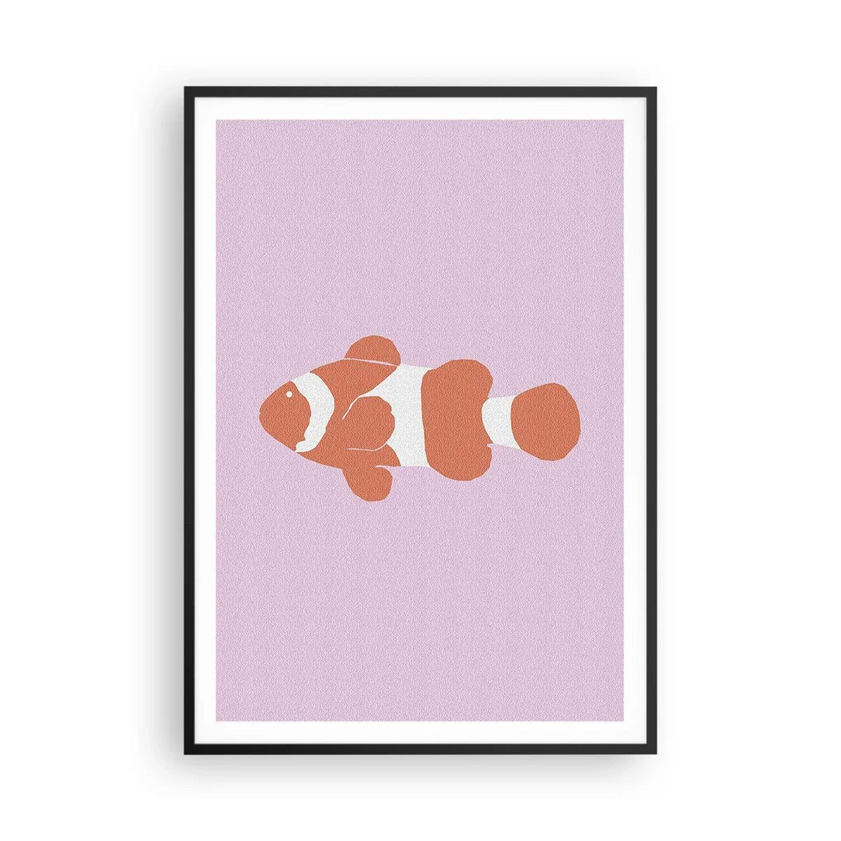 Plakat w czarnej ramie - W koralu jej do twarzy i do ogona - 70x100 cm