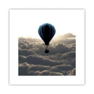 Plakat - Wędrowiec ponad chmurami - 30x30 cm