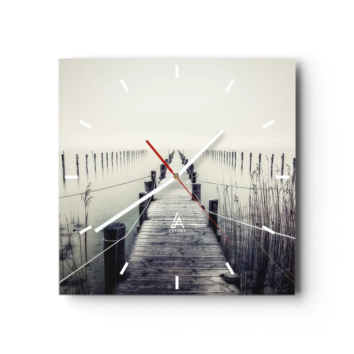 Zegar ścienny - Zanurz się w spokoju - 40x40 cm