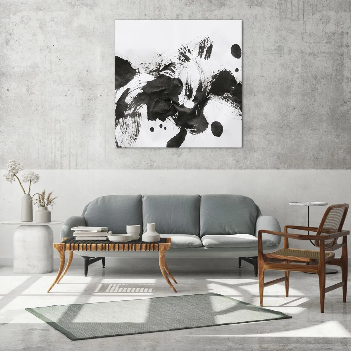 Obraz na szkle - W szaleństwie metoda? - 60x60 cm