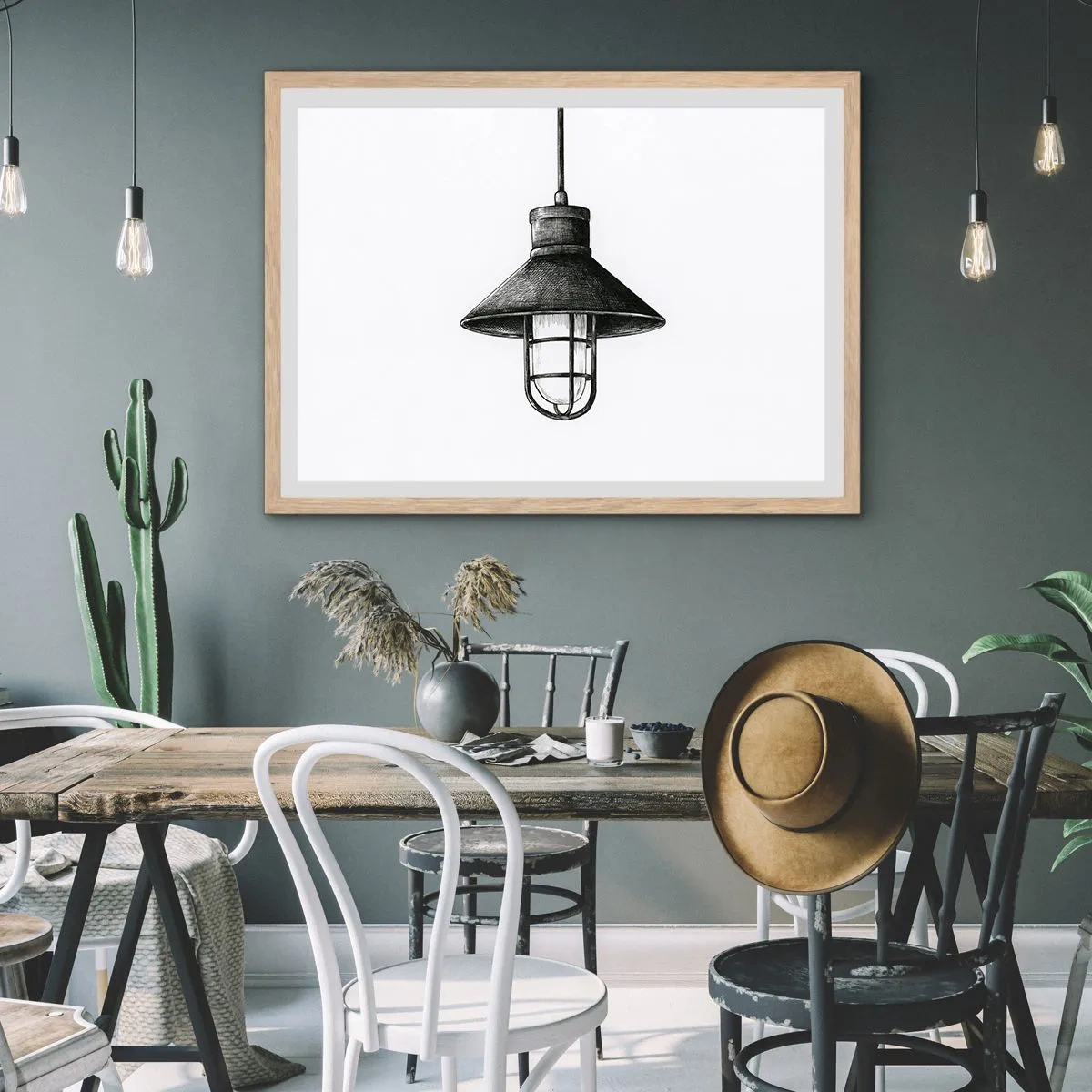 Plakat w ramie jasny dąb - Jak przed laty… - 100x70 cm