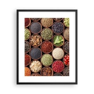 Plakat w czarnej ramie - Wszystkie smaki świata - 40x50 cm