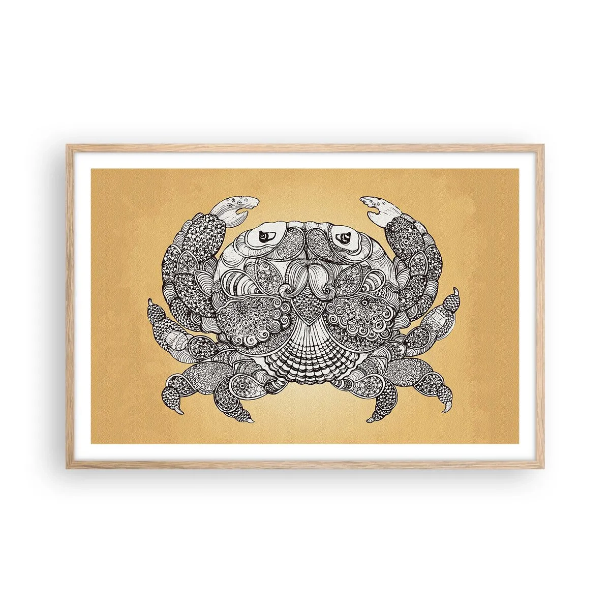 Plakat w ramie jasny dąb - Opowieści Pana Kraba - 91x61 cm
