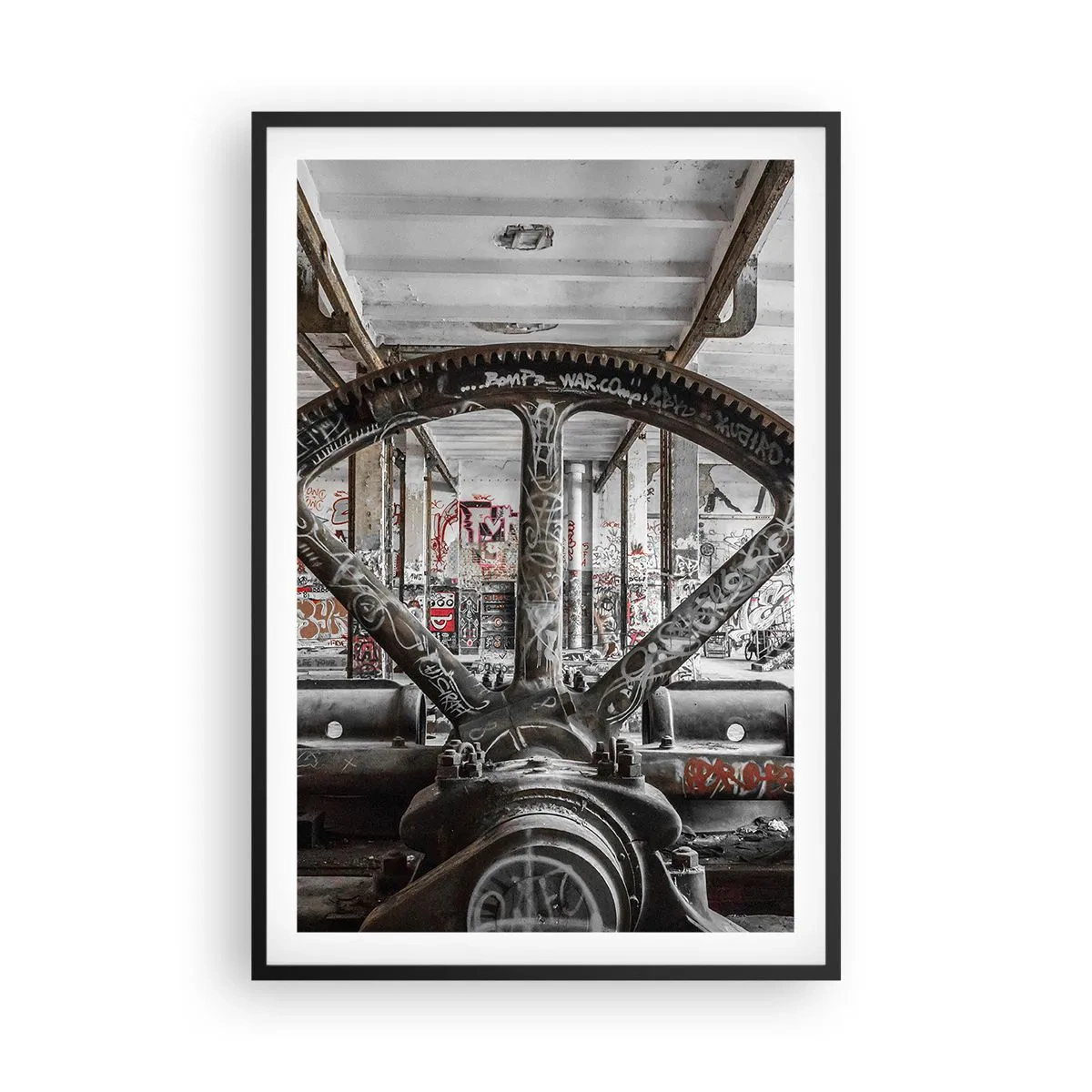 Plakat w czarnej ramie - Sekretne życie fabryki - 61x91 cm