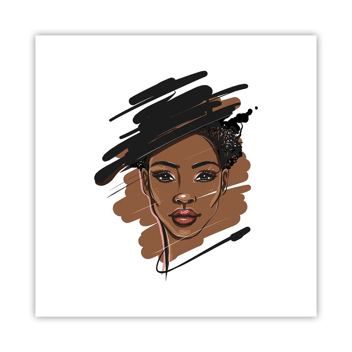 Plakat - Słodka jak czekolada - 40x40 cm