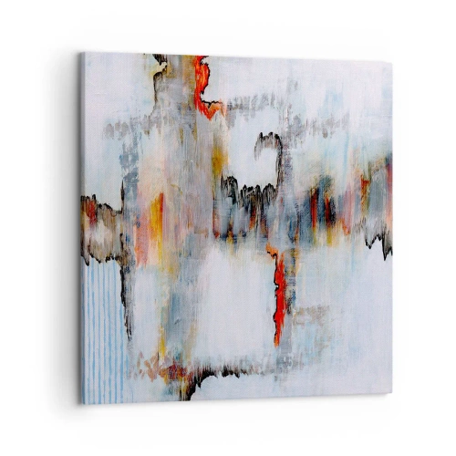 Obraz na płótnie - Patykiem na wodzie - 50x50 cm