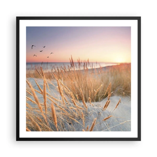 Plakat w czarnej ramie - Bałtycka kołysanka - 60x60 cm