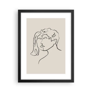 Plakat w czarnej ramie - I stała się jedność - 30x40 cm