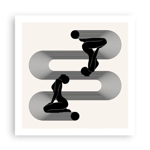Plakat - Zmysłowa symetria - 60x60 cm