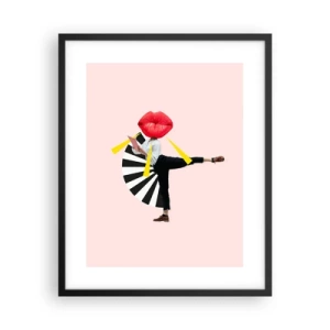 Plakat w czarnej ramie - Surrealistyczny pop-art - 40x50 cm