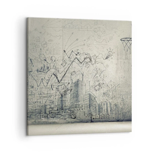 Obraz na płótnie - Moje wspaniałe miejskie życie - 50x50 cm