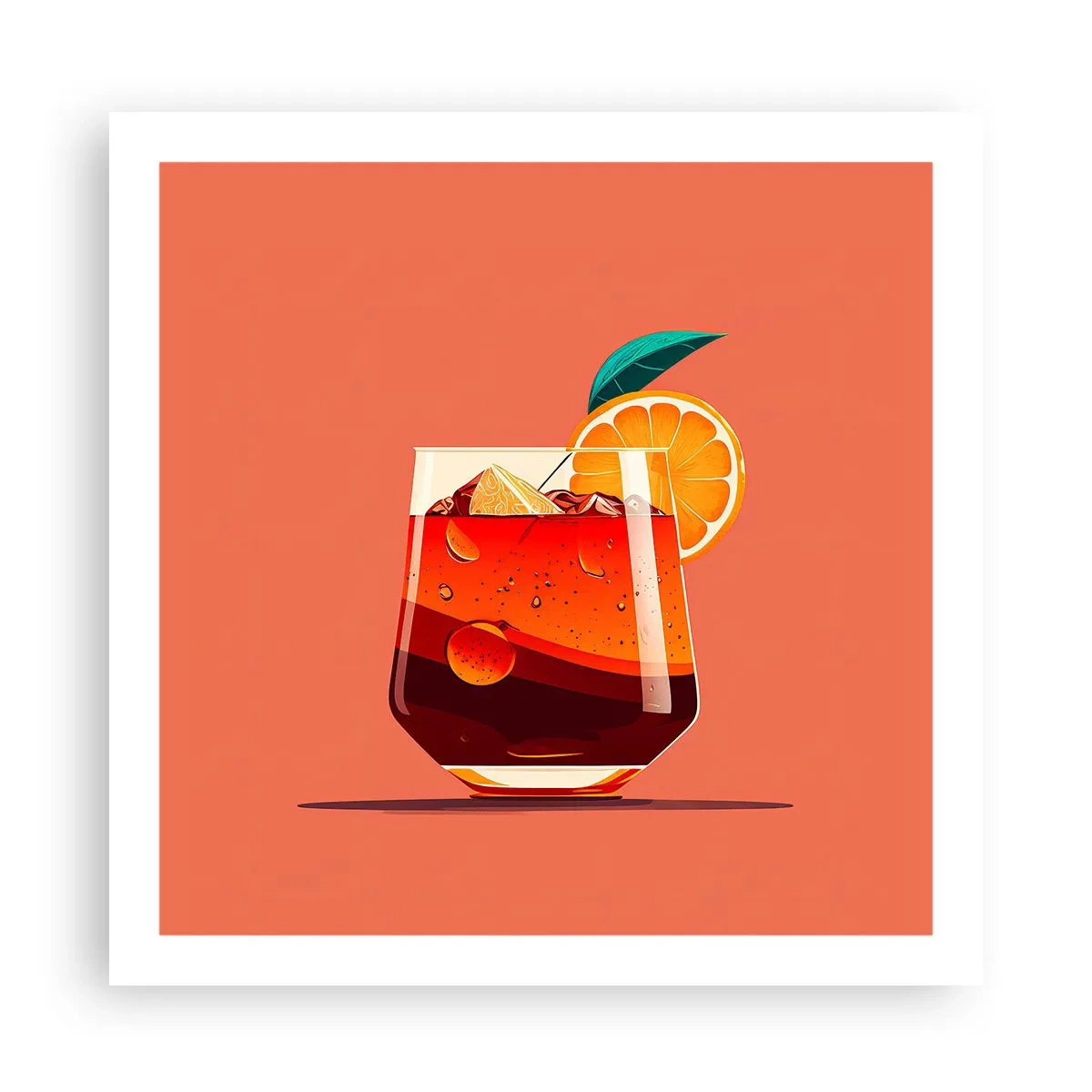 Plakat - Letnie orzeźwienie - 60x60 cm