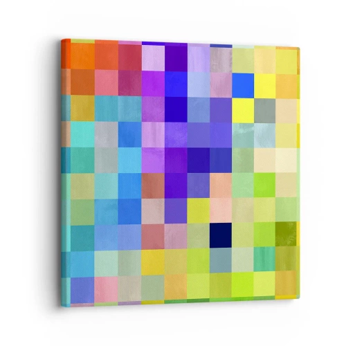 Obraz na płótnie - Każdy inny, wszystkie równe - 30x30 cm