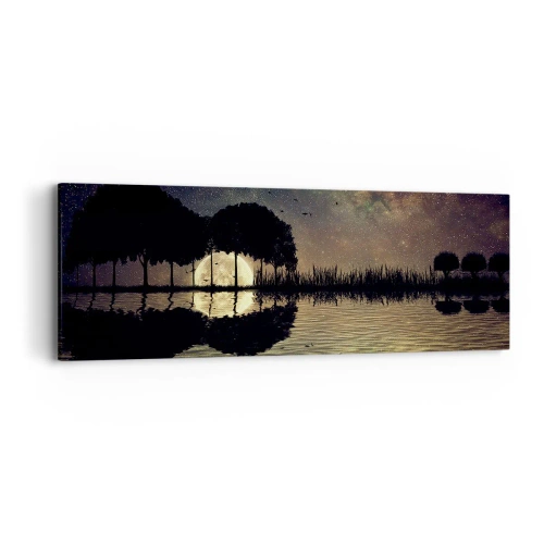 Obraz na płótnie - Noc na krańcu świata - 90x30 cm