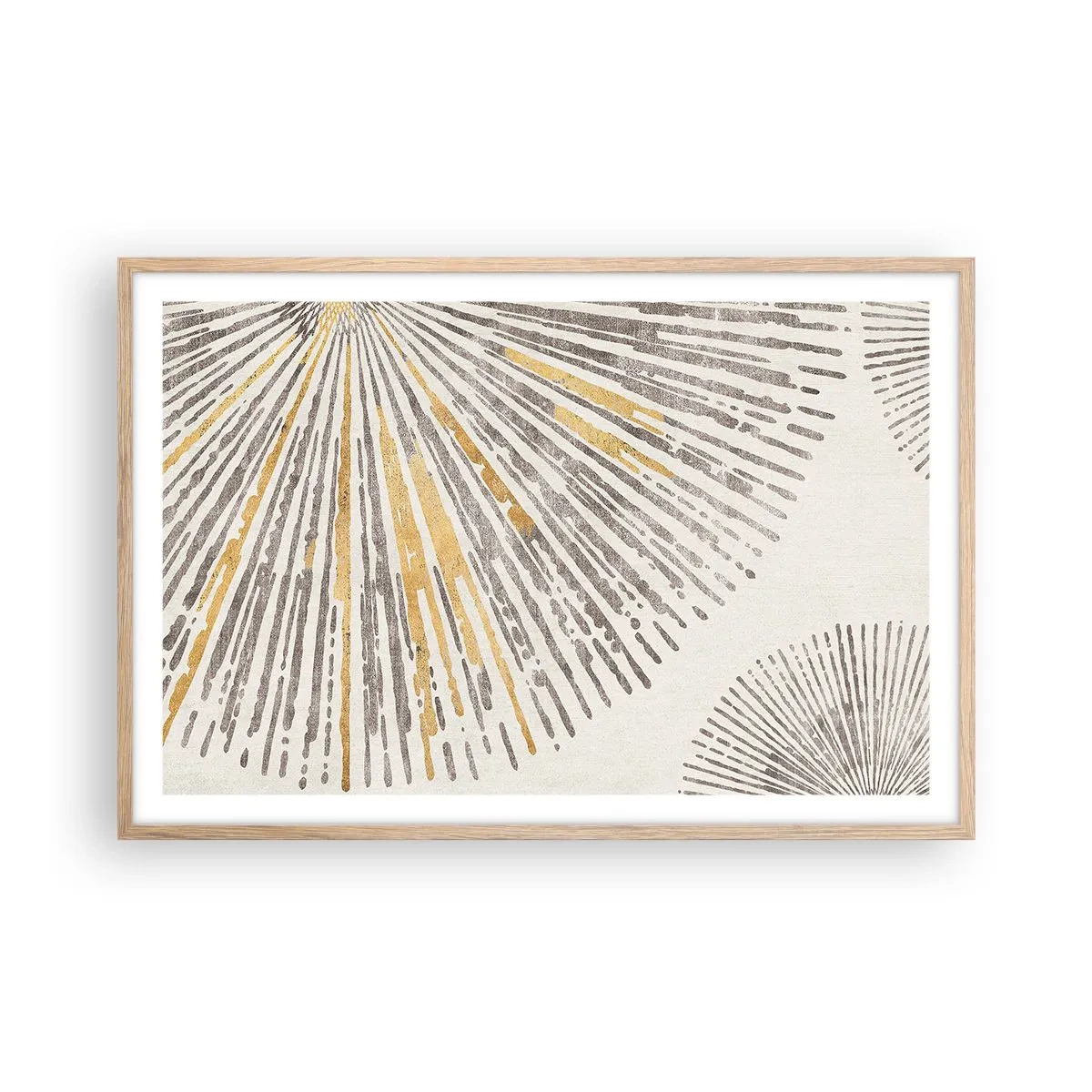 Plakat w ramie jasny dąb - Uroda promienia - 91x61 cm