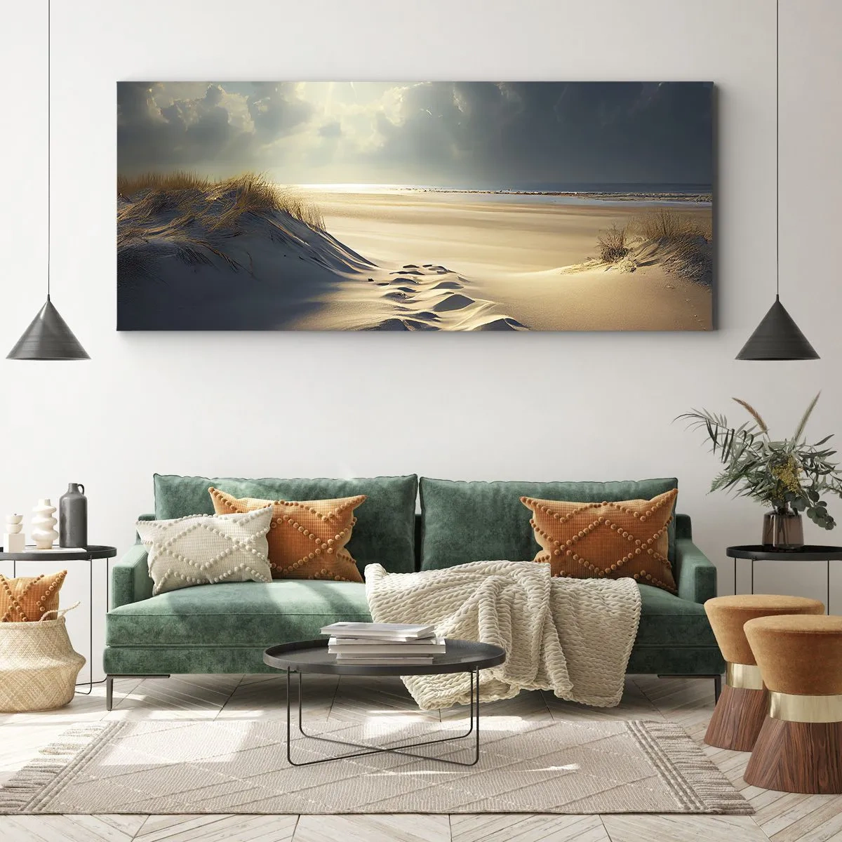Obraz na płótnie - Kojący pejzaż - 100x40 cm