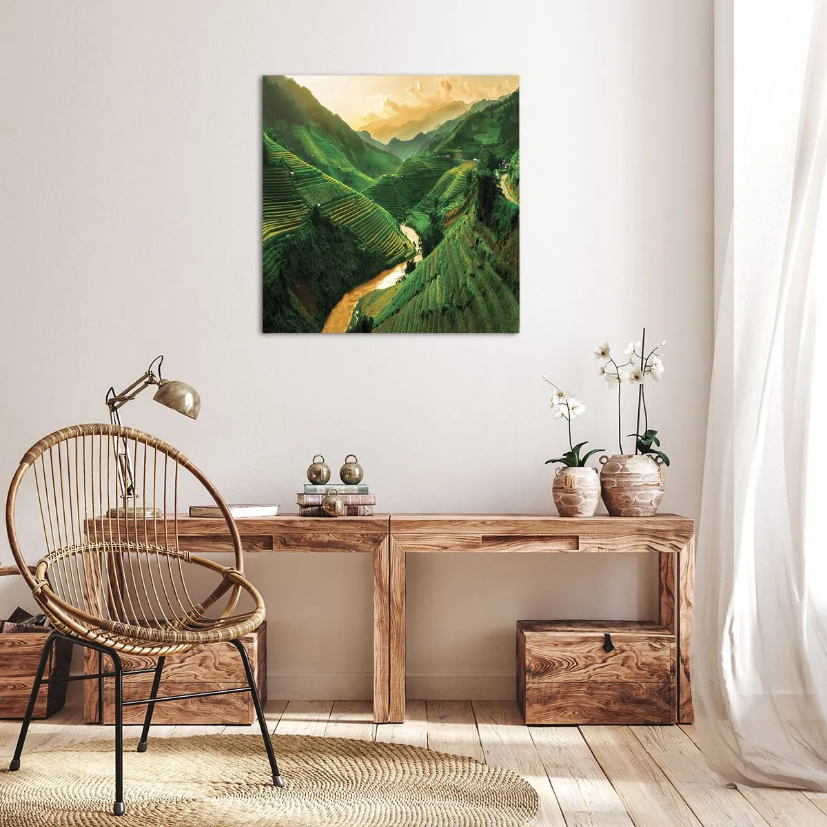 Obraz na płótnie - Wietnamska dolina - 60x60 cm