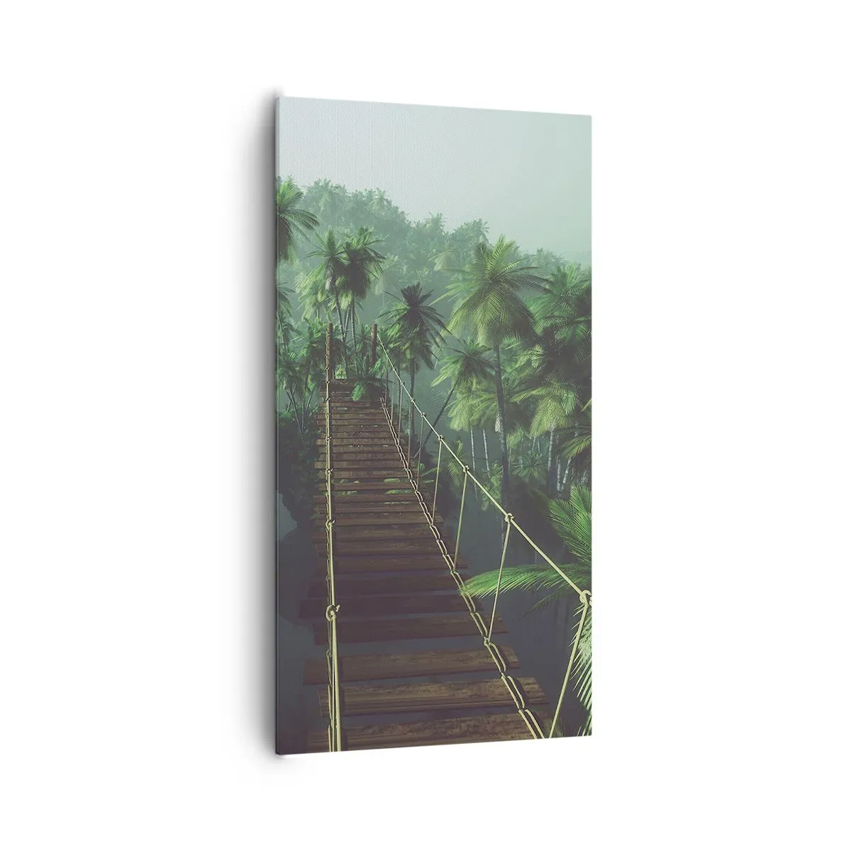 Obraz na płótnie - Nad kipielą zieleni - 65x120 cm