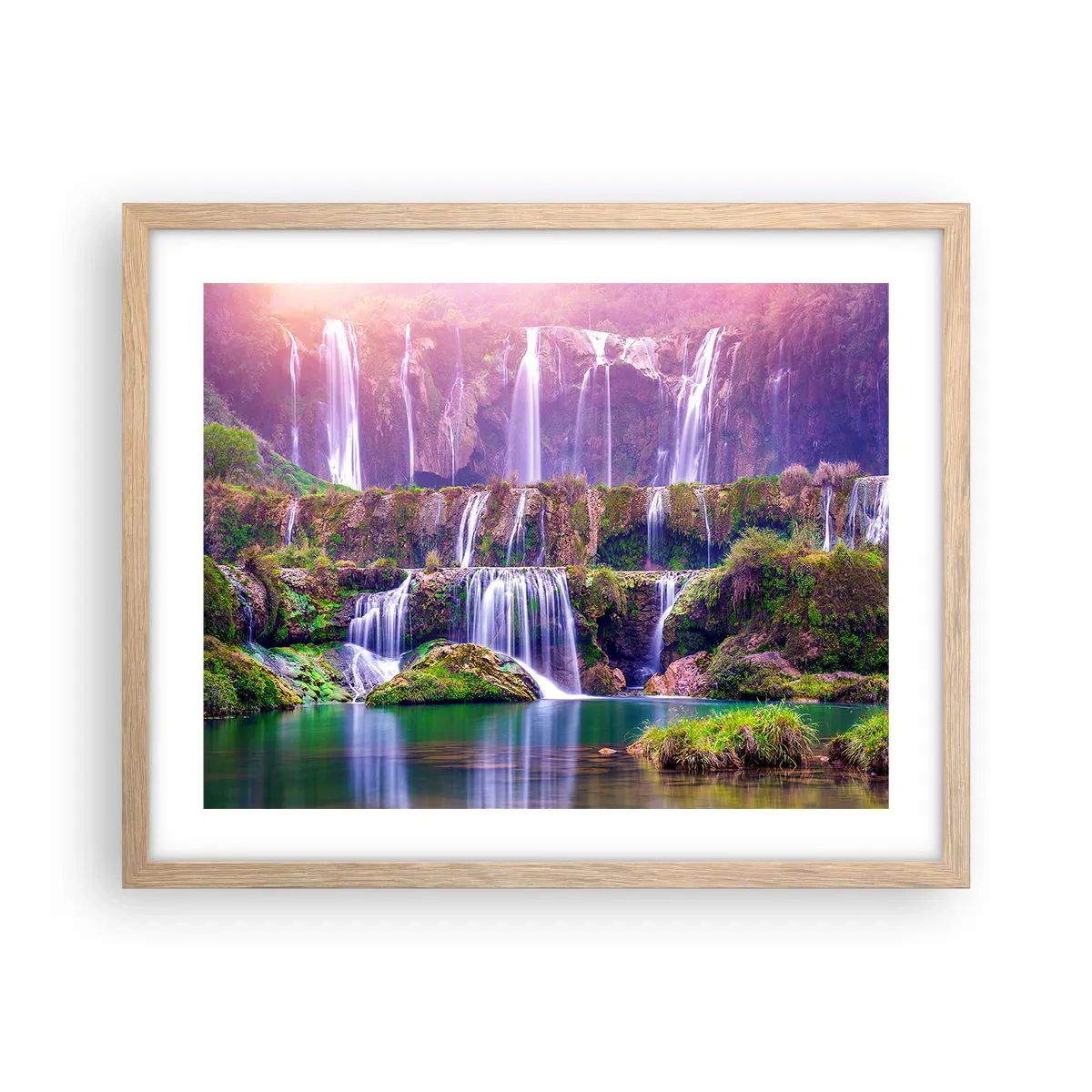 Plakat w ramie jasny dąb - Schody do nieba - 50x40 cm