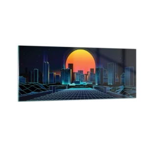 Obraz na szkle - Wciąż chcesz do realu? - 100x40 cm