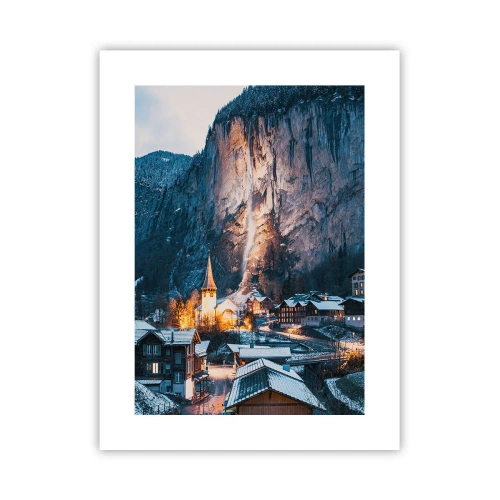 Plakat - Świetlisty duch zimy - 30x40 cm