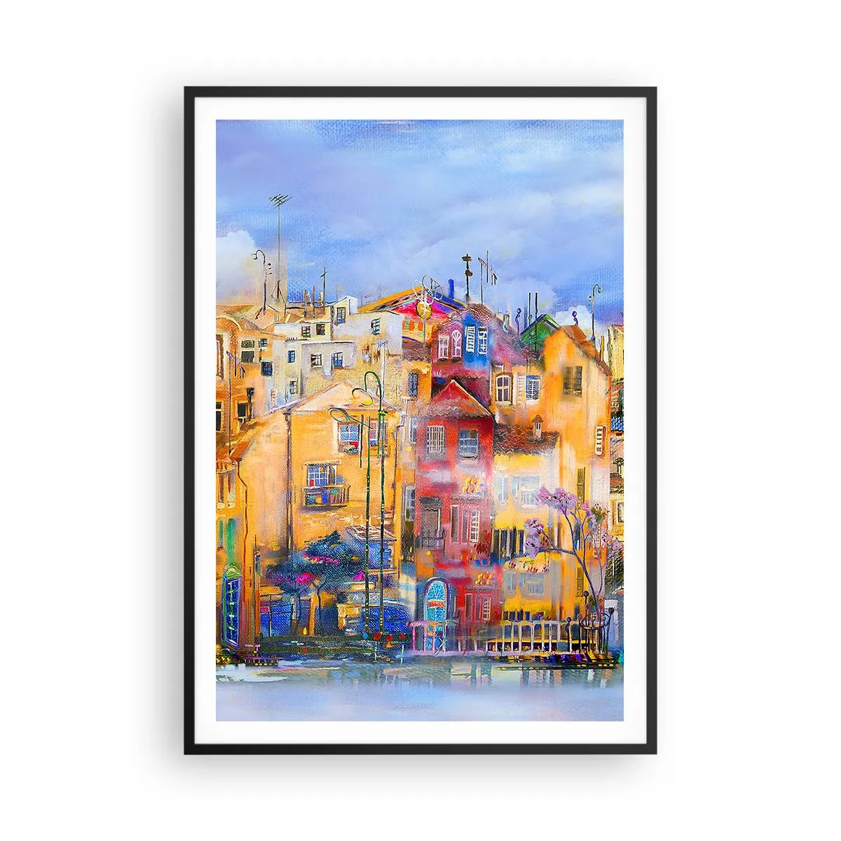 Plakat w czarnej ramie - Jesteśmy razem - 70x100 cm