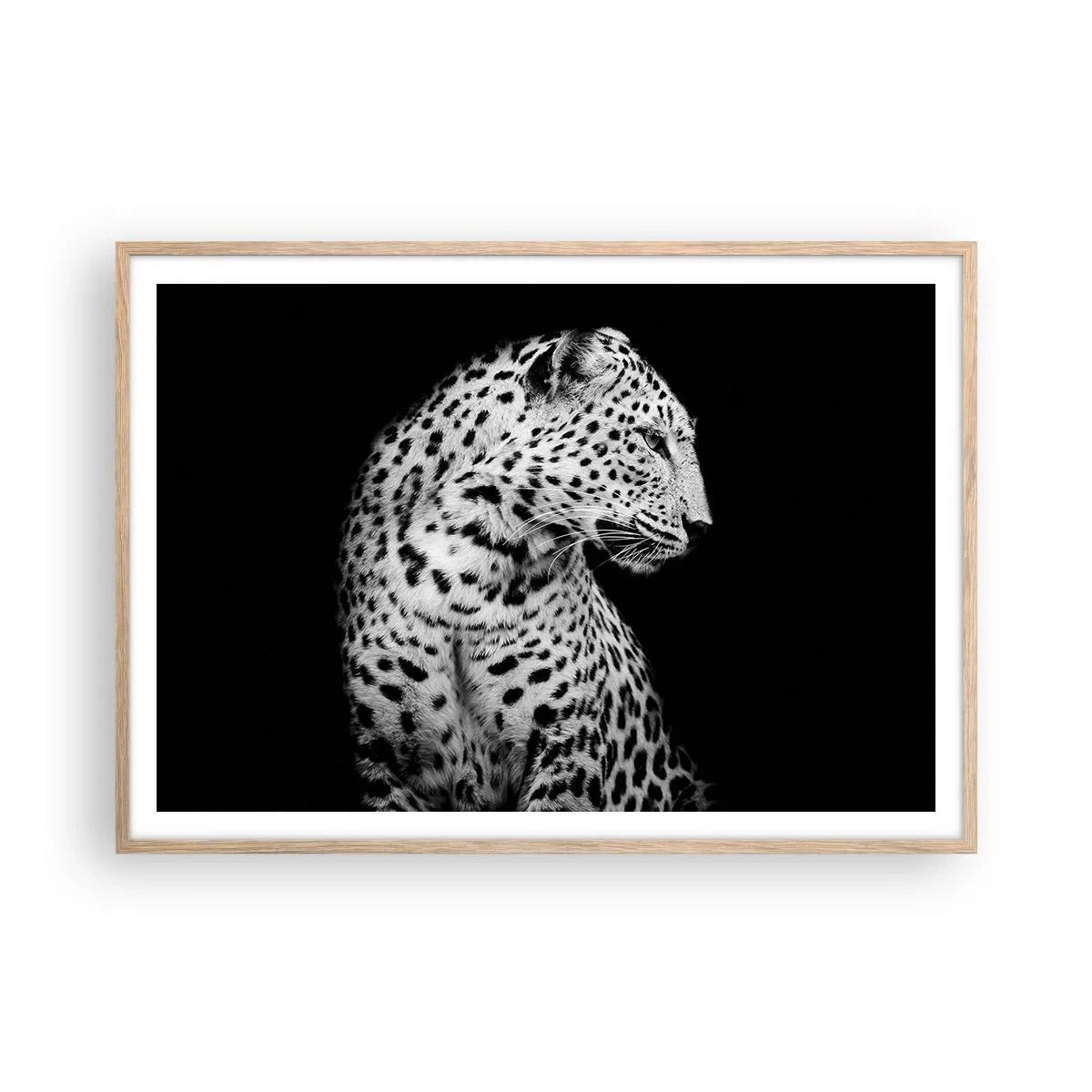 Plakat w ramie jasny dąb - Prawy profil doskonały! - 100x70 cm
