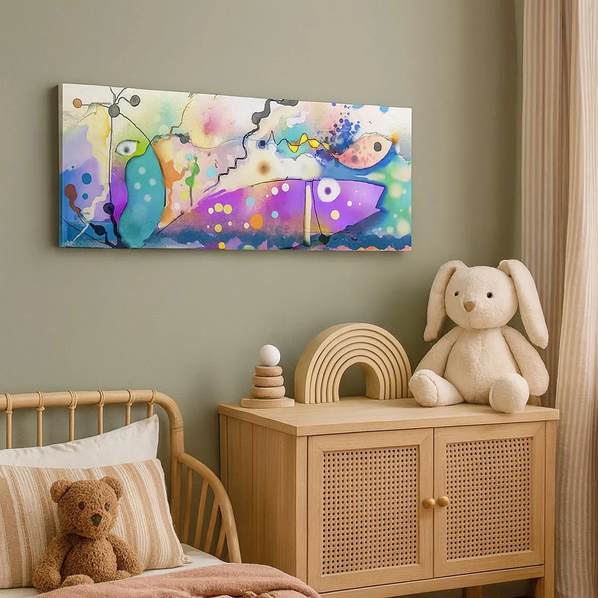 Obraz na płótnie - Brak słów! - 100x40 cm