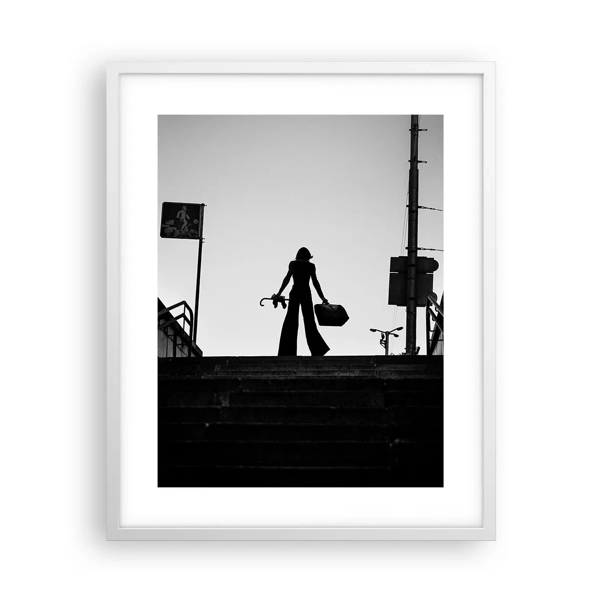 Plakat w białej ramie - Miejska wędrówka - 40x50 cm