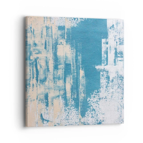 Obraz na płótnie - Przez lodowy sopel - 40x40 cm