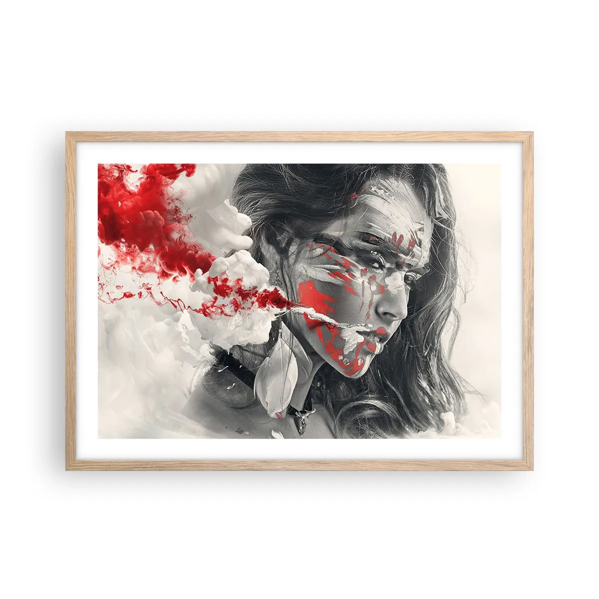 Plakat w ramie jasny dąb - W oparach absurdu - 70x50 cm