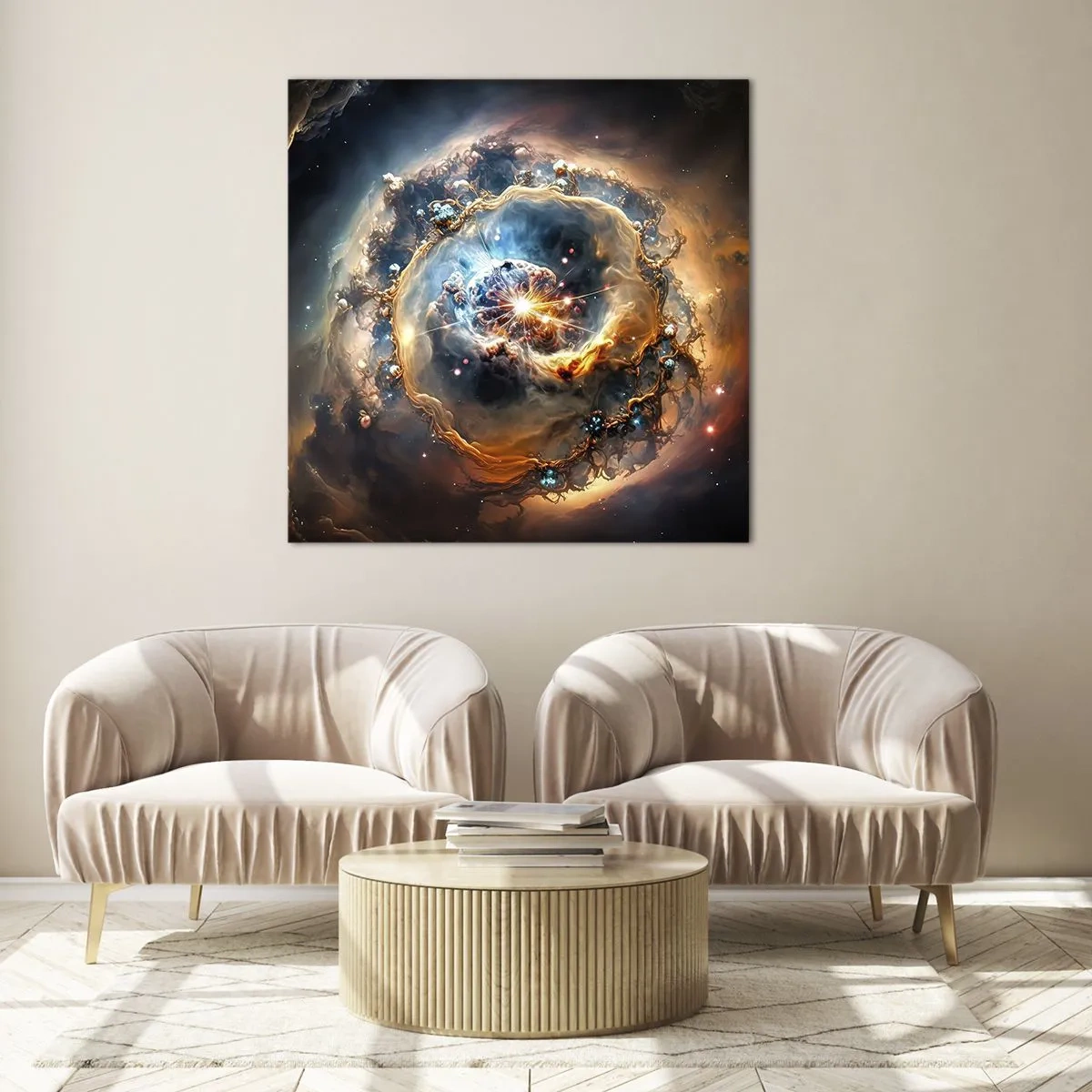 Obraz na szkle - Początek - 60x60 cm