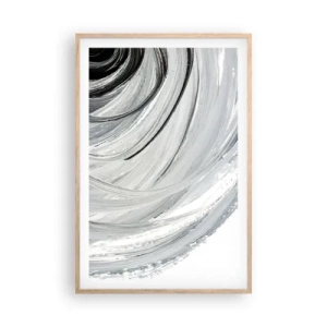 Plakat w ramie jasny dąb - Kompozycja orbitalna - 61x91 cm