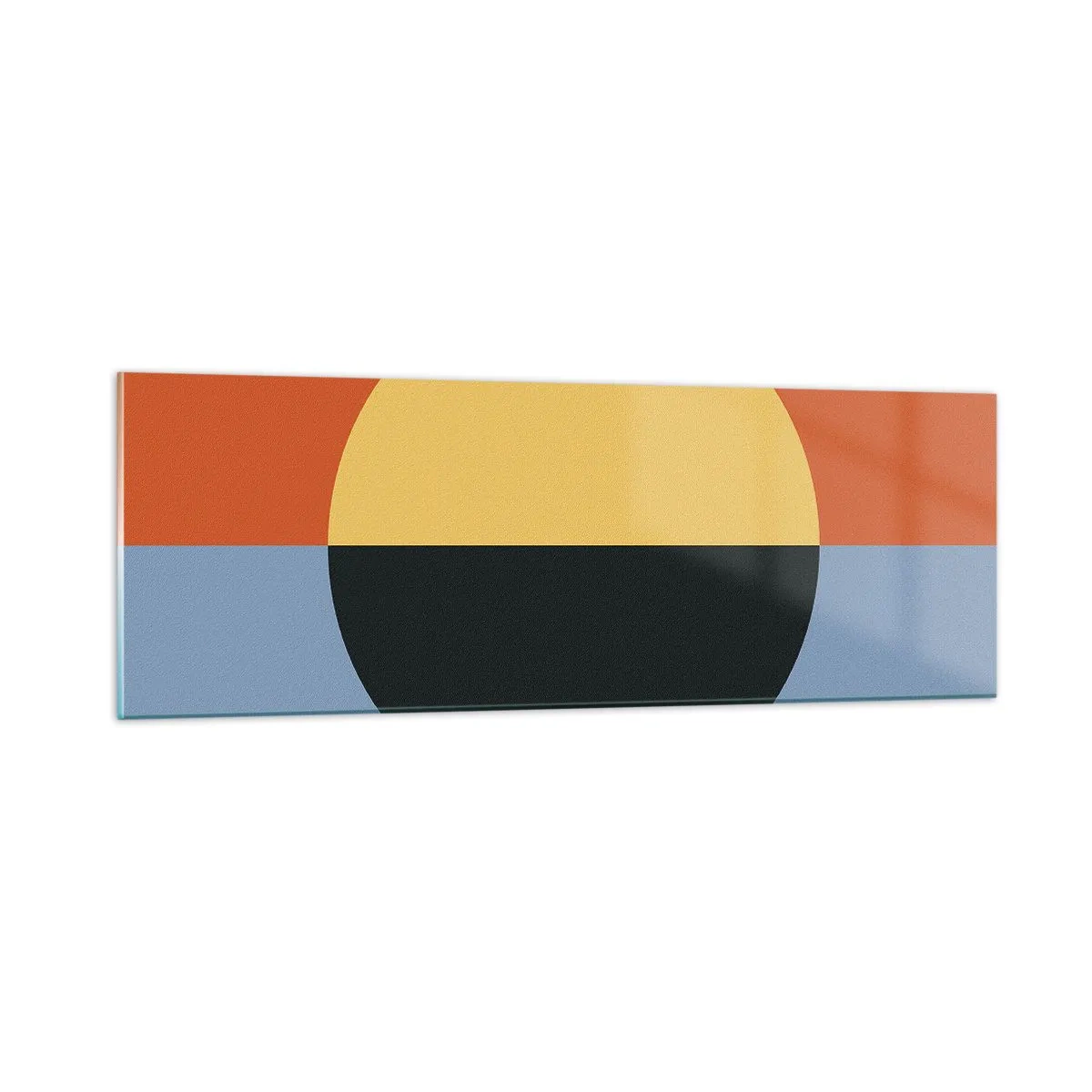 Obraz na szkle - Kompozycja ciepła i chłodu - 90x30 cm