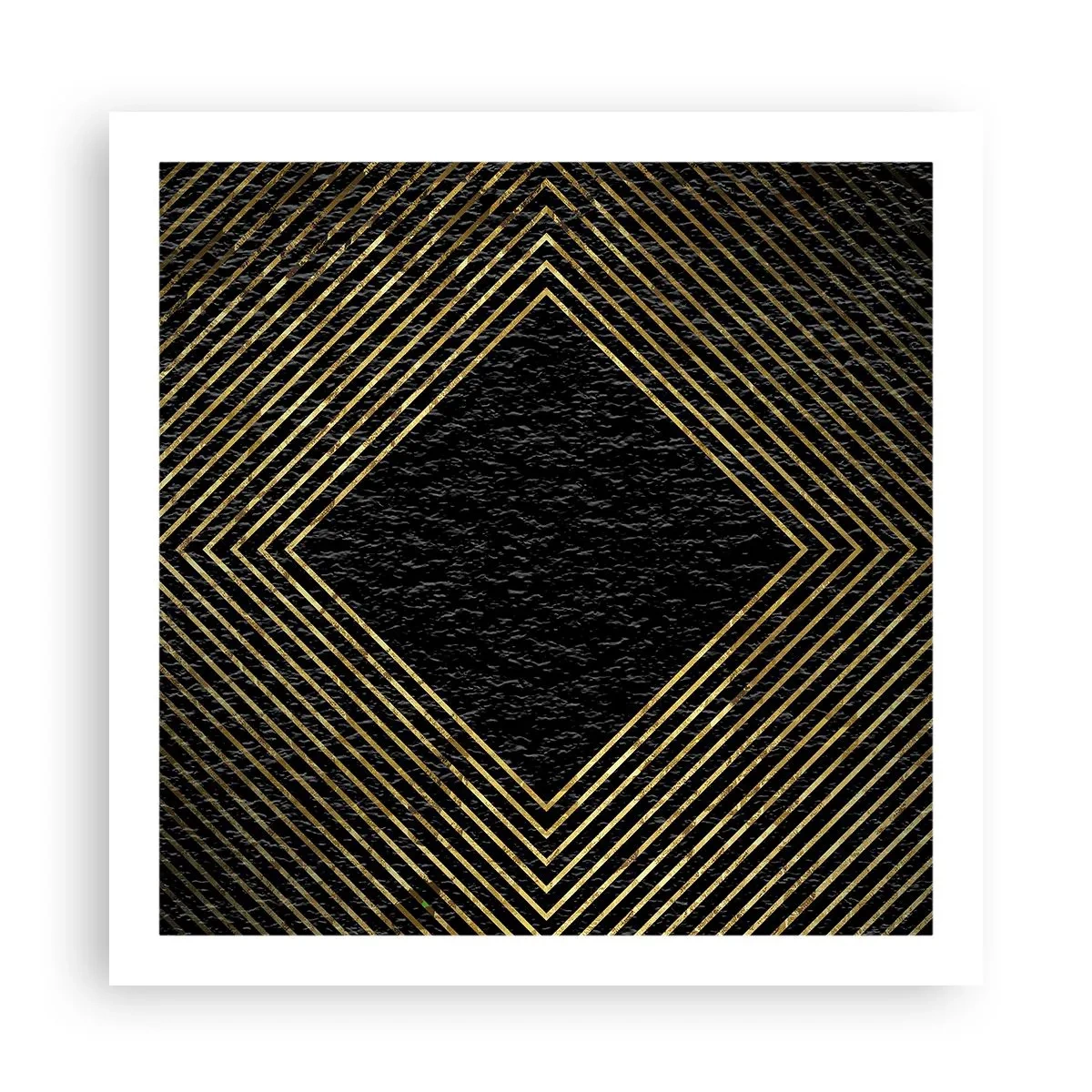 Plakat - Geometria w stylu glamour - 60x60 cm