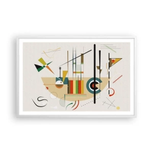 Plakat w białej ramie - I świat się śmieje - 91x61 cm