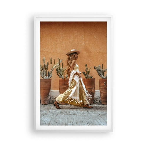 Plakat w białej ramie - W stylu hippie - 61x91 cm