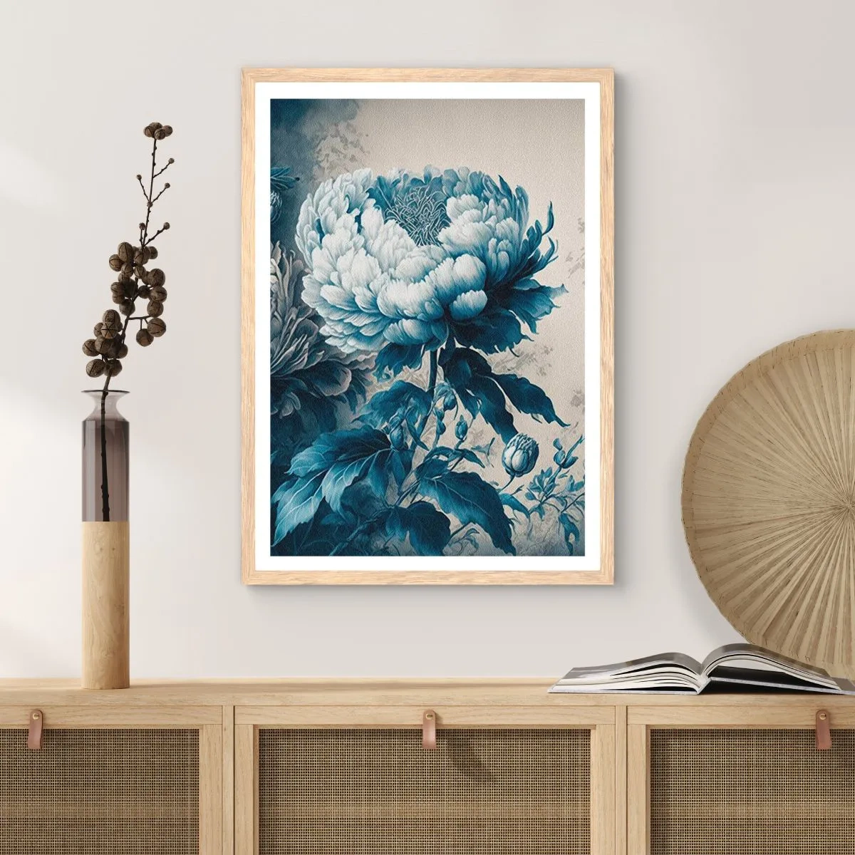 Plakat w ramie jasny dąb - Dobrana para - 50x70 cm
