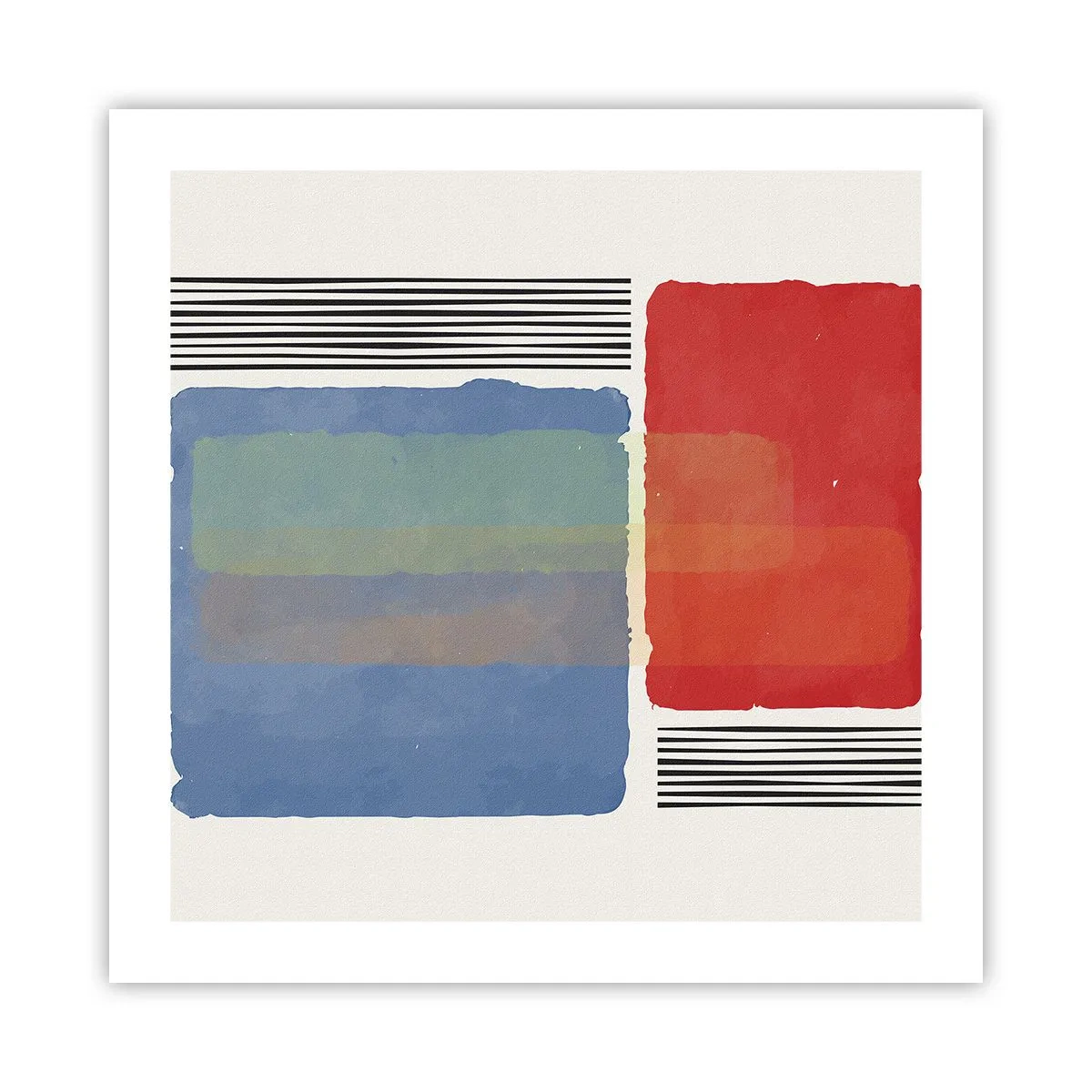 Plakat - Duch i litera geometrii - 50x50 cm