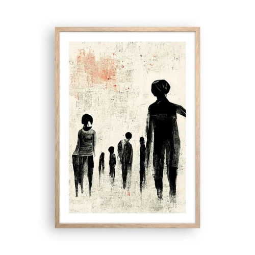 Plakat w ramie jasny dąb - Przeciw samotności - 50x70 cm