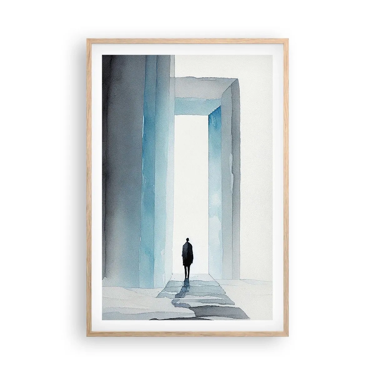 Plakat w ramie jasny dąb - Żyj bez ograniczeń - 61x91 cm