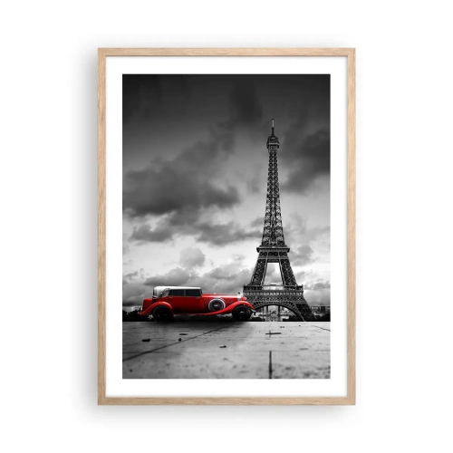 Plakat w ramie jasny dąb - Nie tak dawno w Paryżu - 50x70 cm