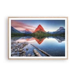 Plakat w ramie jasny dąb - Żar i chłód - 100x70 cm