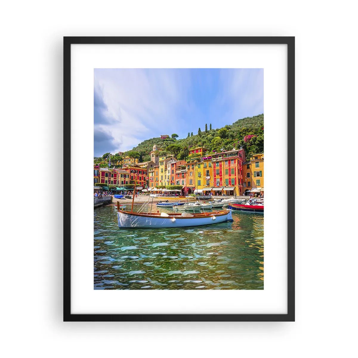 Plakat w czarnej ramie - Włoskie przedpołudnie - 40x50 cm