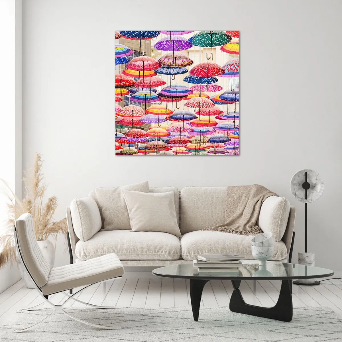 Obraz na szkle - Miejska łąka - 70x70 cm