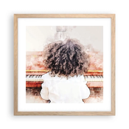 Plakat w ramie jasny dąb - W nowym świecie - 40x40 cm